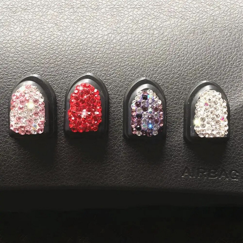 Αξιόπιστη κρεμάστρα αυτοκινήτου, ανθεκτική στη φθορά, ευρεία εφαρμογή Ενσωματωμένη οργάνωση καλωδίου Rhinestone Κρεμάστρα αυτοκινήτου Γάντζος αυτοκινήτου Γάντζος αυτοκινήτου