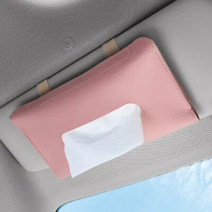 SBD automašīnu salvešu kastes PU ādas automašīnas saulessargs, piekarināms salvešu kastes turētājs 23 * 13 * 2,5 cm Auto salona glabāšanas apdares piederumi