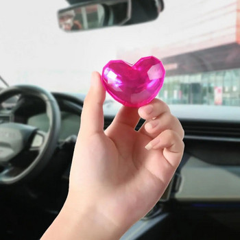 2 τμχ Κλιπ σε σχήμα καρδιάς Θήκη κλειδιού με γάντζο αυτοκινήτου Χαριτωμένη διακόσμηση Αυτοκόλλητη κρεμάστρα αποθήκευσης για πλαστική σακούλα