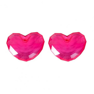 2 τμχ Κλιπ σε σχήμα καρδιάς Θήκη κλειδιού με γάντζο αυτοκινήτου Χαριτωμένη διακόσμηση Αυτοκόλλητη κρεμάστρα αποθήκευσης για πλαστική σακούλα