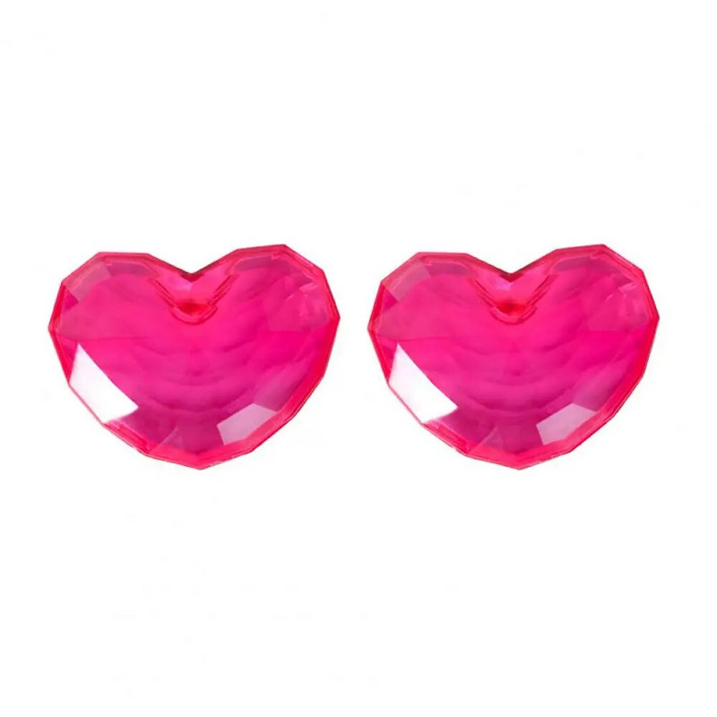 2 τμχ Κλιπ σε σχήμα καρδιάς Θήκη κλειδιού με γάντζο αυτοκινήτου Χαριτωμένη διακόσμηση Αυτοκόλλητη κρεμάστρα αποθήκευσης για πλαστική σακούλα