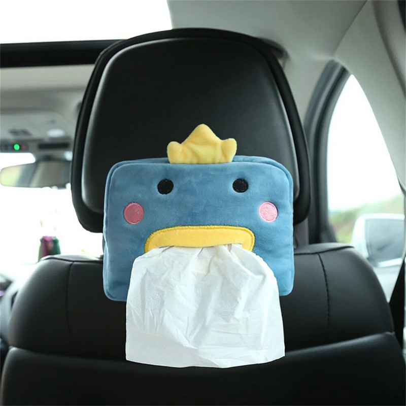 Paberkarp Artoon istmega auto rippuv tüüp Multifunktsionaalne loominguline armas autotarbed Palus paberist ümbris Paberümbris Auto kangaümbris