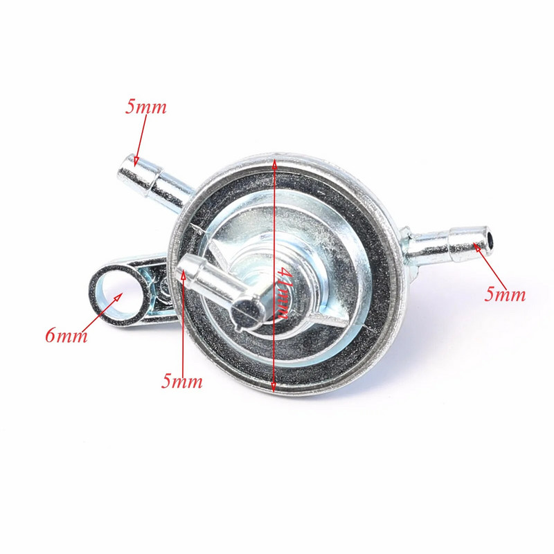 6 mm 8 mm 3 vamzdžių dujų kuro siurblio vožtuvas, jungiklis motociklui GY6 50CC 125CC 150CC Go kart Motoroleris Pit Dirt Bike ATV