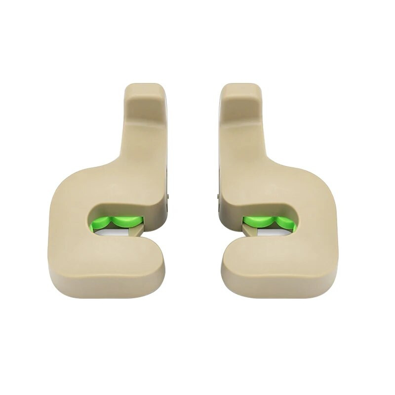 2 ΤΕΜ Κρεμάστρα πλάτης καθίσματος με γάντζο προσκέφαλου αυτοκινήτου για τσάντα τσάντα Πορτοφόλι Παντοπωλείο Φορητά πολυλειτουργικά κλιπ Κλιπ αυτοκινήτου Styling