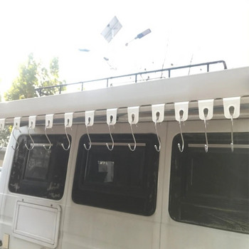 Πλαστικοί γάντζοι κρεμάστρας τέντας αυτοοδηγούμενοι για τουριστικά ρούχα Αξεσουάρ στεγνώματος για RV