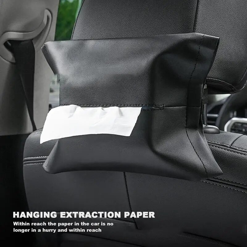 Držač maramica za automobil Višekratna upotreba Držač maramica za štitnik od sunca Kožni držač za maramice za automobil za štitnik od sunca Kutija za pohranu maramica Držač stražnjeg sjedala