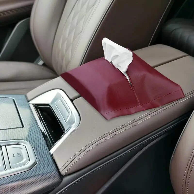 Držač maramica za automobil Višekratna upotreba Držač maramica za štitnik od sunca Kožni držač za maramice za automobil za štitnik od sunca Kutija za pohranu maramica Držač stražnjeg sjedala