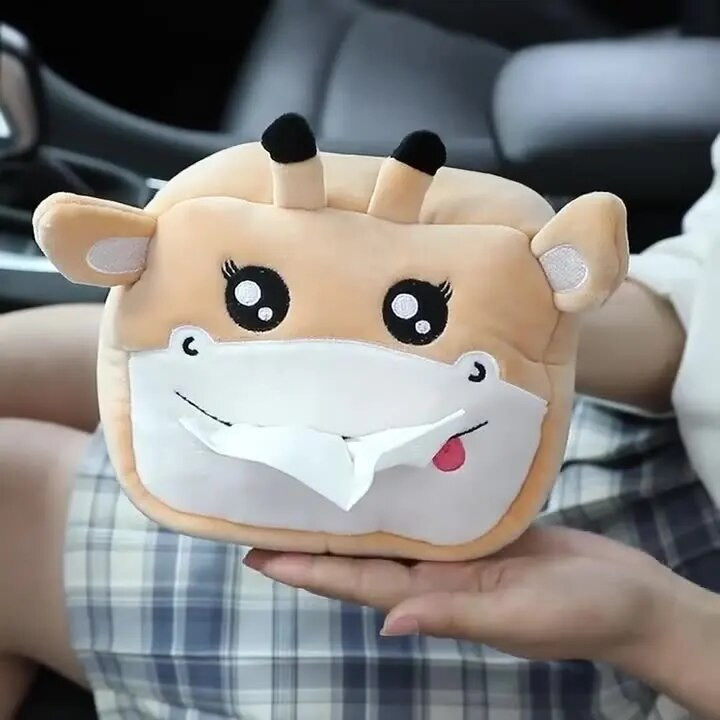 Sidekarbid Loominguline salvrätikukarp Pehme multikas paberist salvrätikuümbris Armsad loomad Autopaberkarbid Armas salvrätihoidja autoistmele