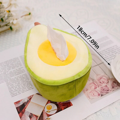 Karikatūra Jauki plīša auduma kastītes Ananāss Arbūzs Avokado Valis Radošums Mājas Auto Mīksts Papīrs Turētājs Salvetes Maciņš Jaukas dāvanas