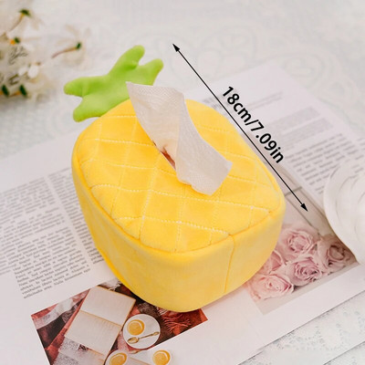 Karikatūra Jauki plīša auduma kastītes Ananāss Arbūzs Avokado Valis Radošums Mājas Auto Mīksts Papīrs Turētājs Salvetes Maciņš Jaukas dāvanas