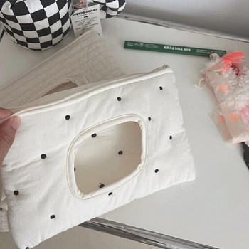 2024 New Embroidery Tissue Cover Παιδικό καροτσάκι Tissue Bag Χάρτινη θήκη Κουτί αποθήκευσης Βολικό αφαιρούμενο χαρτομάντιλο καλύμματος
