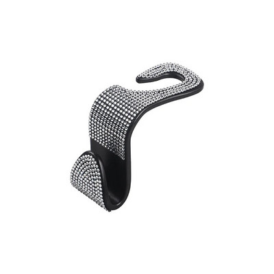 Γάντζος καθισμάτων αυτοκινήτου Auto Coat Πίσω Προσκέφαλο Θήκη αποθήκευσης Κρεμαστή τσάντα Organizer Bling Rhinestones Κρεμάστρα Auto Εσωτερικά αξεσουάρ