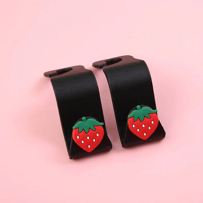 2 τεμάχια/σετ Χαριτωμένο Cartoon Γάντζος πίσω καθίσματος αυτοκινήτου Κρεμαστός αποθηκευτικός χώρος αποθήκευσης κινητού τηλεφώνου πίσω κάθισμα Στήριγμα κεφαλιού τηλεφώνου