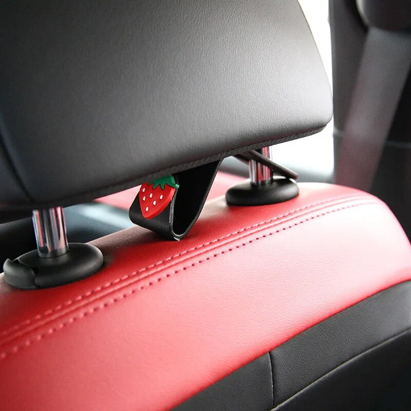 2 τεμάχια/σετ Χαριτωμένο Cartoon Γάντζος πίσω καθίσματος αυτοκινήτου Κρεμαστός αποθηκευτικός χώρος αποθήκευσης κινητού τηλεφώνου πίσω κάθισμα Στήριγμα κεφαλιού τηλεφώνου