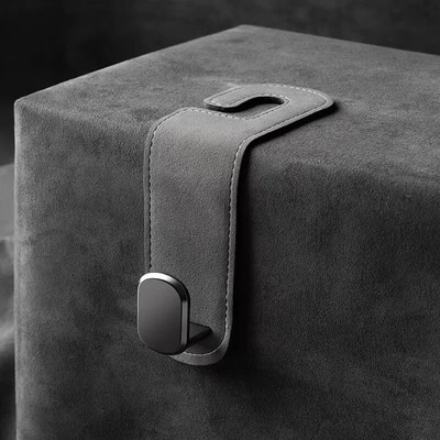 Seemisnahast sõidukikonks riidepuu Autotööriistad Konksud auto interjööri jaoks Autotarvikud Kotikonksuhoidik Kahekordne auto tagaistme konks