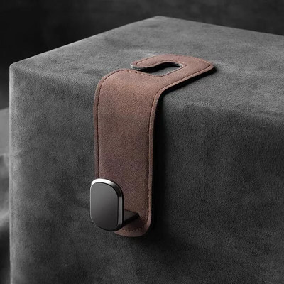 Seemisnahast sõidukikonks riidepuu Autotööriistad Konksud auto interjööri jaoks Autotarvikud Kotikonksuhoidik Kahekordne auto tagaistme konks