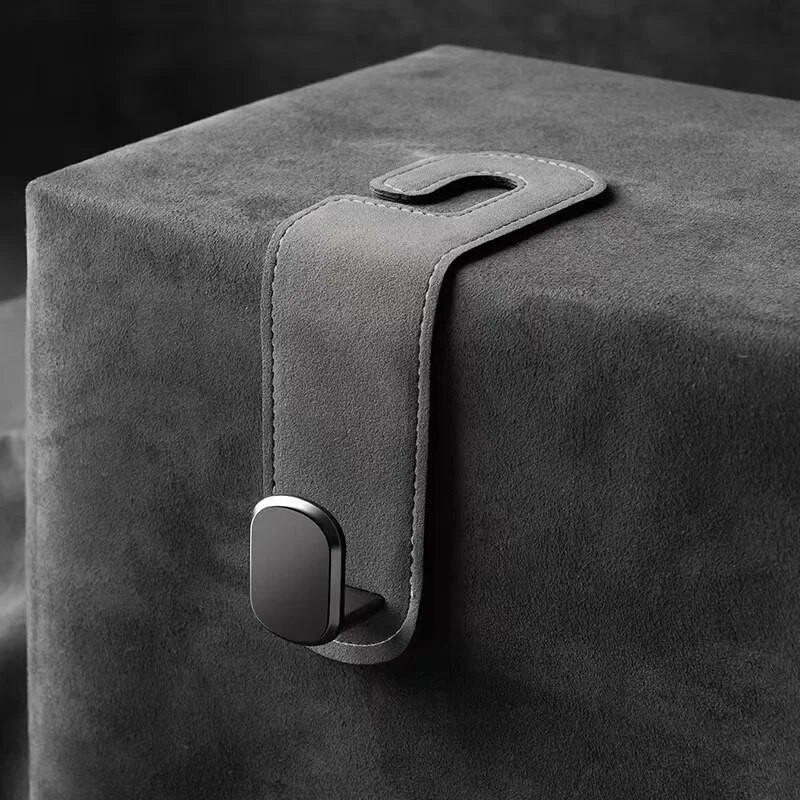 Seemisnahast sõidukikonks riidepuu Autotööriistad Konksud auto interjööri jaoks Autotarvikud Kotikonksuhoidik Kahekordne auto tagaistme konks