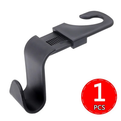 Autoistme seljatoe konksud Peatoe teleskoopkonksu korraldaja hoidik kottide jaoks riided mantlid Autoistme seljatoe kinnitusklambrite riidepuud