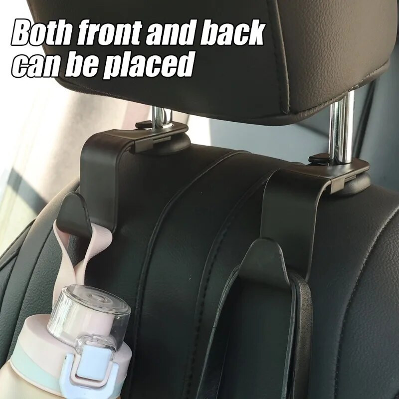 Autoistme seljatoe konksud Peatoe teleskoopkonksu korraldaja hoidik kottide jaoks riided mantlid Autoistme seljatoe kinnitusklambrite riidepuud