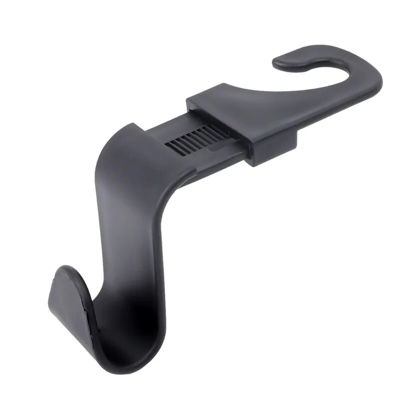 Autoistme seljatoe konksud Peatoe teleskoopkonksu korraldaja hoidik kottide jaoks riided mantlid Autoistme seljatoe kinnitusklambrite riidepuud