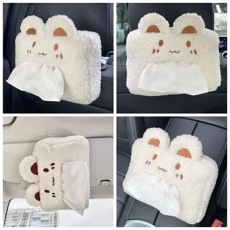 Jauka lāča trusis automašīnas salvešu kaste, radoša piekarināma roku balsta saulessarga automašīnas salvešu kaste