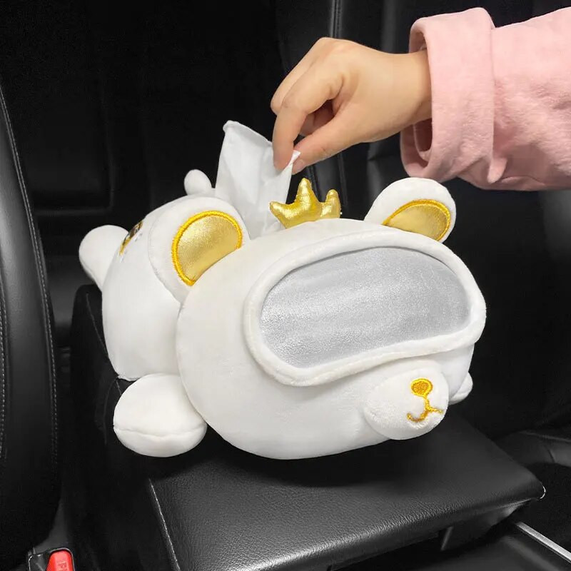 Selyempapír dobozok Puha rajzfilm papírszalvéta tok Aranyos állatok Autós papírdobozok Szép szalvétatartó autósüléshez