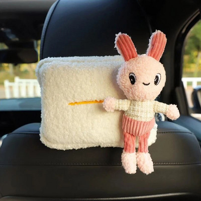 Radošs automašīnas sēdekļa atzveltnes roku balsts audu kastītes soma Multfilma Jauka automašīnai piekarināma atvilktņu kaste Papīra kastes Automašīnu interjera dekorēšanas piederumi