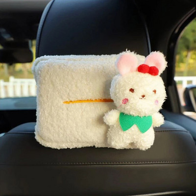 Radošs automašīnas sēdekļa atzveltnes roku balsts audu kastītes soma Multfilma Jauka automašīnai piekarināma atvilktņu kaste Papīra kastes Automašīnu interjera dekorēšanas piederumi