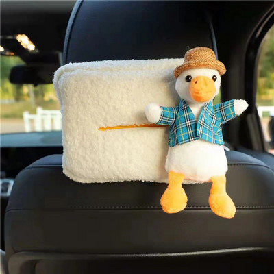 Radošs automašīnas sēdekļa atzveltnes roku balsts audu kastītes soma Multfilma Jauka automašīnai piekarināma atvilktņu kaste Papīra kastes Automašīnu interjera dekorēšanas piederumi