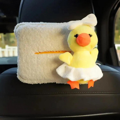 Radošs automašīnas sēdekļa atzveltnes roku balsts audu kastītes soma Multfilma Jauka automašīnai piekarināma atvilktņu kaste Papīra kastes Automašīnu interjera dekorēšanas piederumi