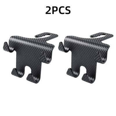 Universalus automobilio sėdynės galvos atramos kablys laikymo pakaba Anglies pluošto automobilinis automobilio galinės sėdynės laikiklis, automobilio salono priedai