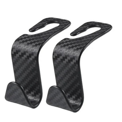 Universalus automobilio sėdynės galvos atramos kablys laikymo pakaba Anglies pluošto automobilinis automobilio galinės sėdynės laikiklis, automobilio salono priedai