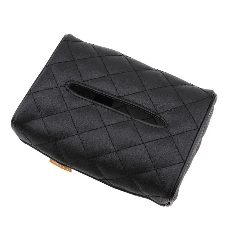 Automašīnas sēdekļa atzveltnes ādas audu maisiņš Auto roku balsta papīra dvieļu salvešu kaste