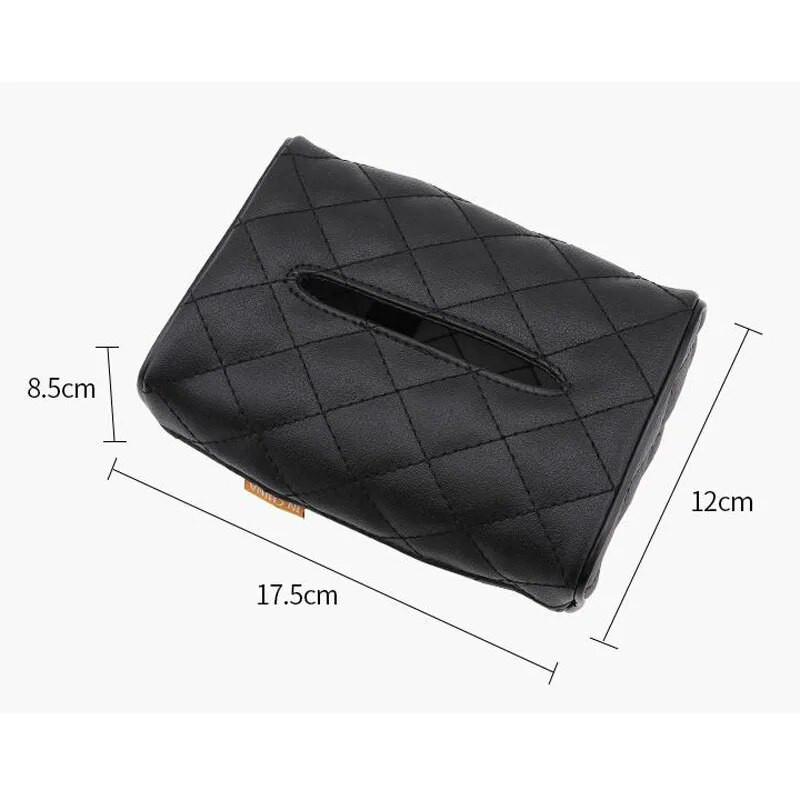 Automašīnas sēdekļa atzveltnes ādas audu maisiņš Auto roku balsta papīra dvieļu salvešu kaste