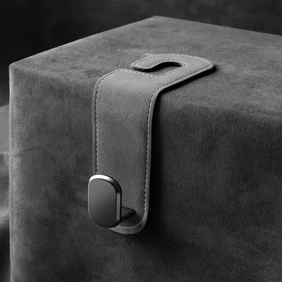 Κρυφοί γάντζοι πλάτης καθίσματος αυτοκινήτου Αόρατος γούνας αναποδογυρισμένος μέσα στο πίσω μέρος του αυτοκινήτου Αποθήκευση μικροαντικειμένων Γάντζοι από δέρμα από άλκες