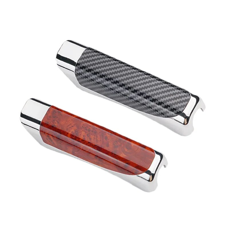 Automašīnas rokas bremzes oglekļa šķiedras pārsegs rokas bremzes rokturis pretslīdēšanas aizsarguzmavas salona rokas bremzes vāka dekori