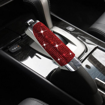 Универсални кристални капаци за ръчна спирачка на автомобила Противоплъзгащи се нашийници за автоматични превключватели на скорости Диамантени аксесоари за кола Bling Интериор за жени
