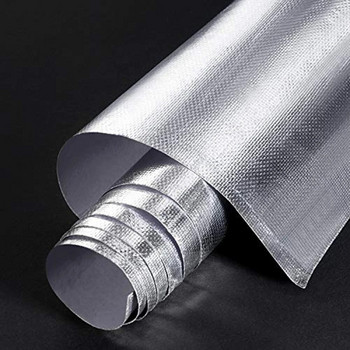 Автомобилна топлинна защита Обвивка на изпускателната тръба Топлоизолационна подложка Самозалепващо се алуминиево фолио Стъклени влакна Устойчив на висока температура