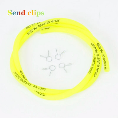 1 metrs Motociklu piederumi Benzīna degvielas padeves caurules šļūtene Gāzes eļļas caurule Augstas temperatūras izturīga gumijas mīksta caurule