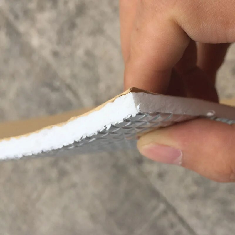 50 * 50 cm alumiiniumfoolium puuvill auto soojusisolatsiooni kile auto veoauto soojusisolatsiooni summuti padi tulekaitse vaht auto osa