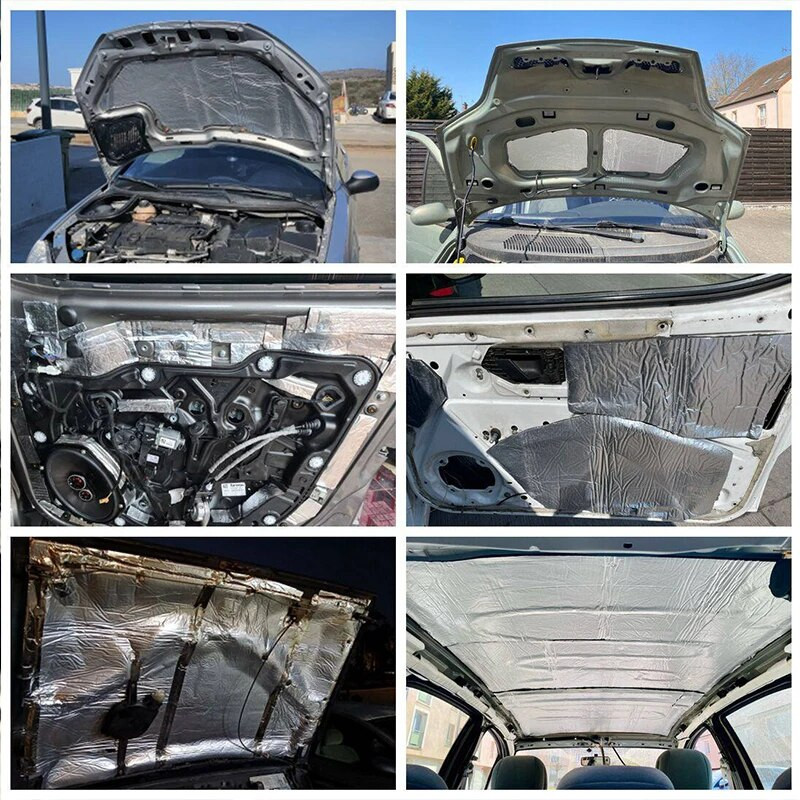 1/2/4 tk auto heli summutavad padjad 5 mm kleepuvad helikindlad müravastased vahtmaterjalid, puuvill, auto kapuuts, kabiini põrand, autotarvikud.