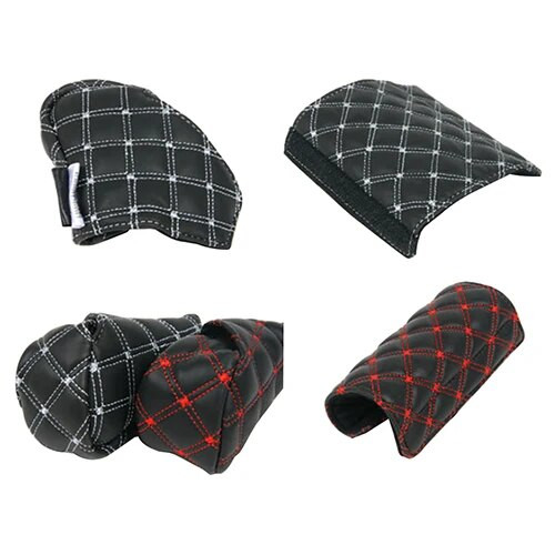 Auto käsipiduri käepidemed Kunstnahast käigukangi nupu kate Käsipiduri katte ümbris 2-ühes käsipiduri sisetarvikud