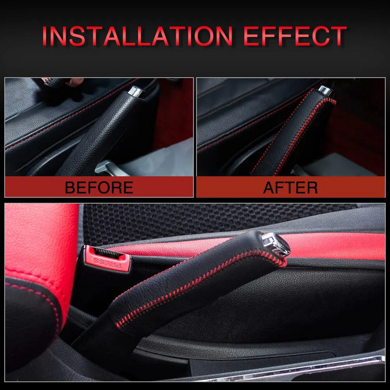 Καλύμματα λαβής προστασίας Εσωτερικά αξεσουάρ μανίκι λαβής για Kia Sportage R 2011 2013 2014 2015 Θήκη χειρόφρενου Αξεσουάρ αυτοκινήτου