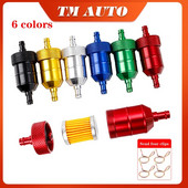 Uus 6,5 mm bensiinigaasi kütusefiltri puhasti CNC alumiiniumist mootorrataste kasti mustuseratta ATV neljasisese õligaasi kütusefilter