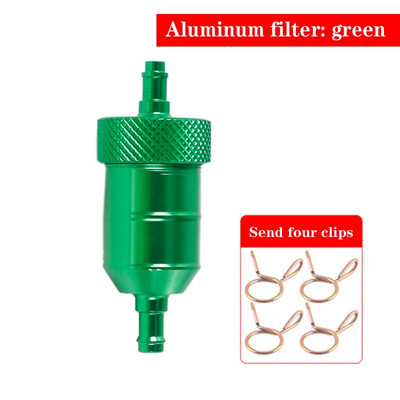 Uus 6,5 mm bensiinigaasi kütusefiltri puhasti CNC alumiiniumist mootorrataste kasti mustuseratta ATV neljasisese õligaasi kütusefilter