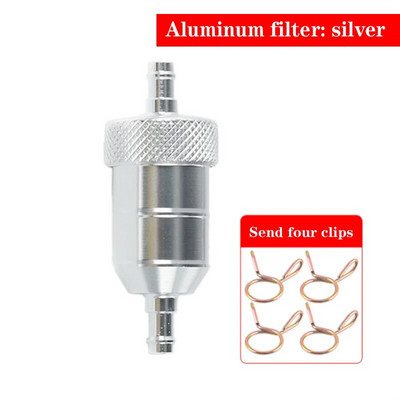 Uus 6,5 mm bensiinigaasi kütusefiltri puhasti CNC alumiiniumist mootorrataste kasti mustuseratta ATV neljasisese õligaasi kütusefilter