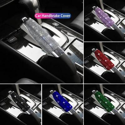 2023 Universal Crystal Car Handbrake Covers Anti-slip Auto Gear Shift Collars Diamond Car Bling Accessories Interior for Woman