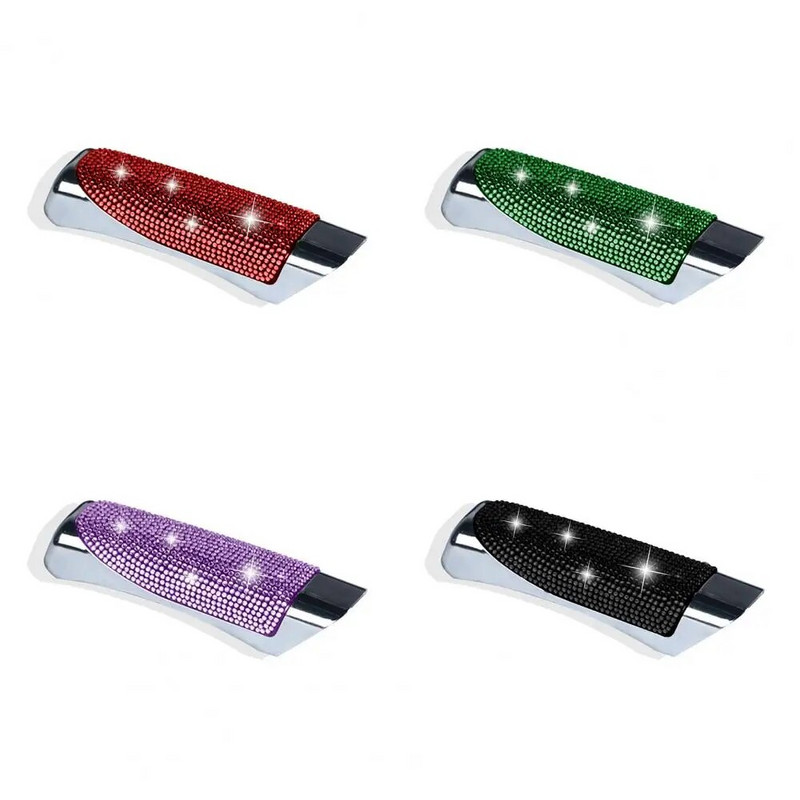 2023. gada universālie kristāla automobiļu rokas bremžu vāciņi, pretslīdes, automātiskās pārnesumu pārslēgšanas siksnas, dimanta automobiļu blinga aksesuāri, salons sievietēm