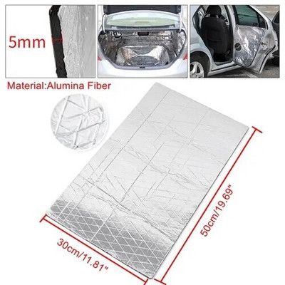 Uxcell 5 mm/8 mm/10 mm 50 cm * 30 cm biezs 1,6 kvadpēdas automobiļu siltumizolācijas skaņas slāpētājs, ceļa trokšņa slāpētājs, siltuma paklājs