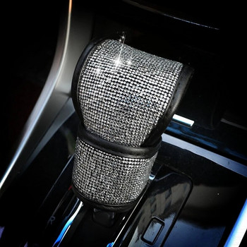 Κρυστάλλινο κάλυμμα χειρόφρενου αυτοκινήτου Auto Σετ αλλαγής ταχυτήτων Rhinestones Κάλυμμα ζώνης ασφαλείας Styling Diamond Εσωτερικά αξεσουάρ για κορίτσια